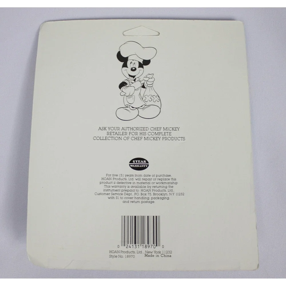 Vintage Disney Chef Mickey Minnie Birthday Cake Topper Set 1980s